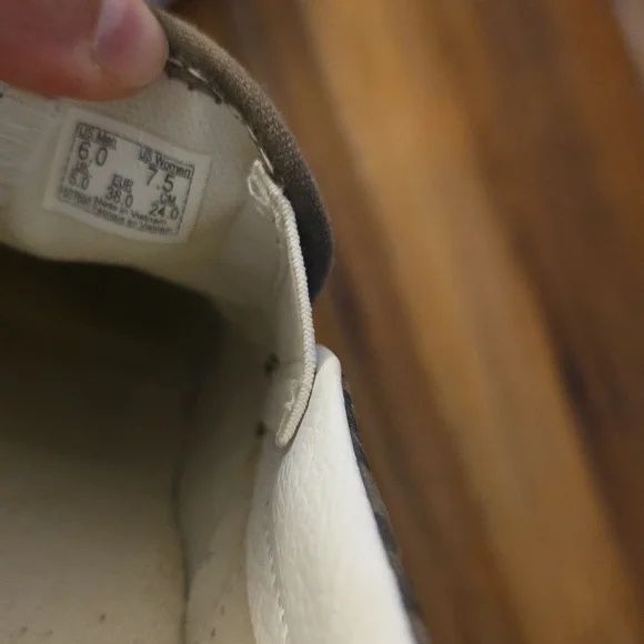 Vans Women's Slip-On Sneakers - Black and Green Pattern Skull - Picture 6 of 6